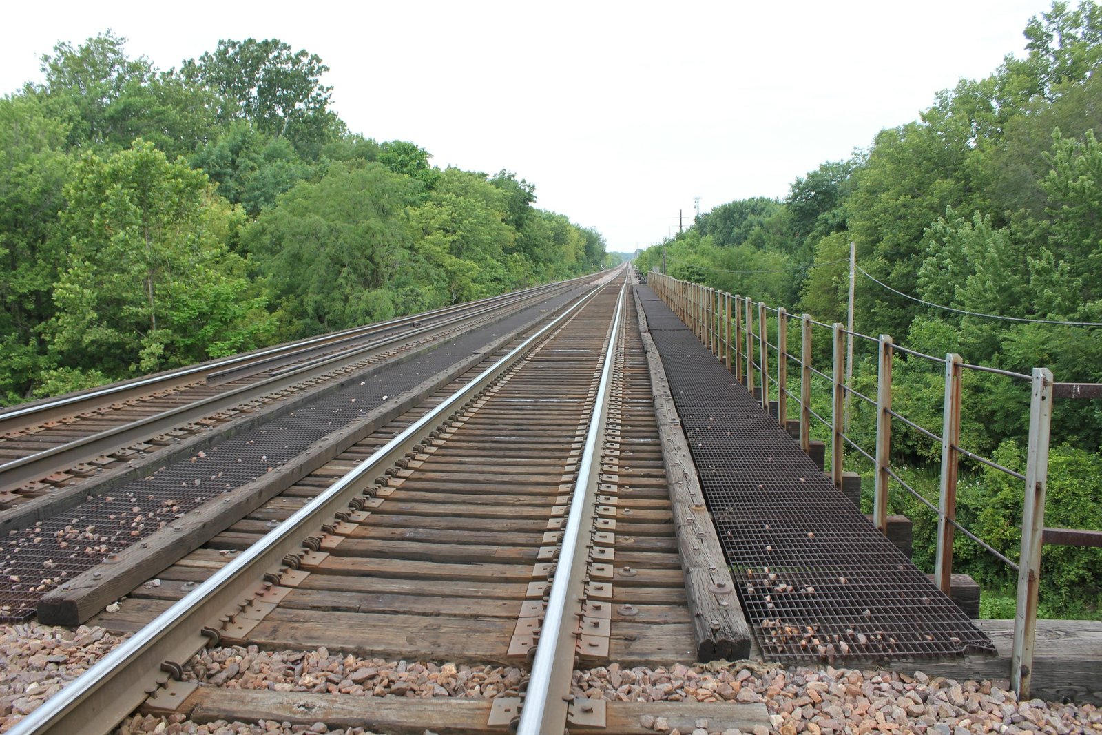Looking west